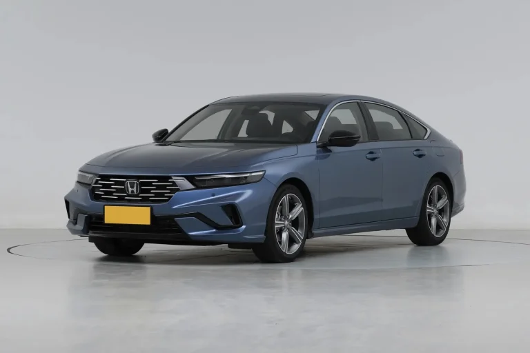 2026 Honda Accord blue front three-quarter view