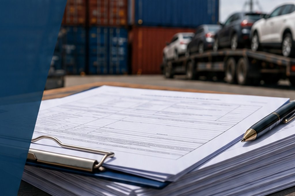 China vehicle export documents checklist before payment
