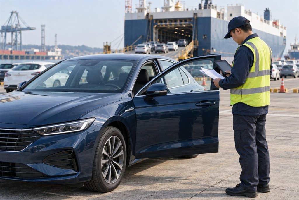 Pre-shipment inspection of a vehicle in China before final payment